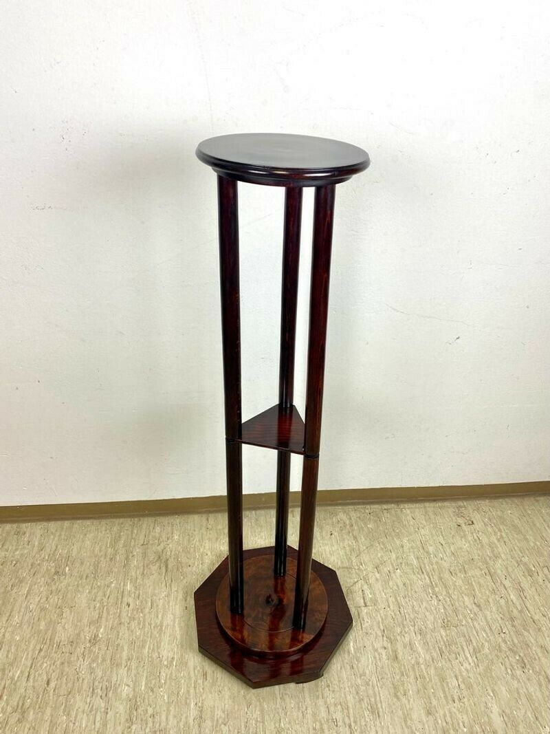 Art Nouveau Bentwood Pedestal Mahogany Look, Austria, Circa 1900 photo buy