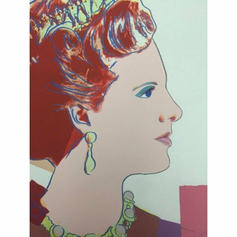Andy Warhol, Queen Margrethe II Of Denmark, Screen Print, 1990s photo for sale