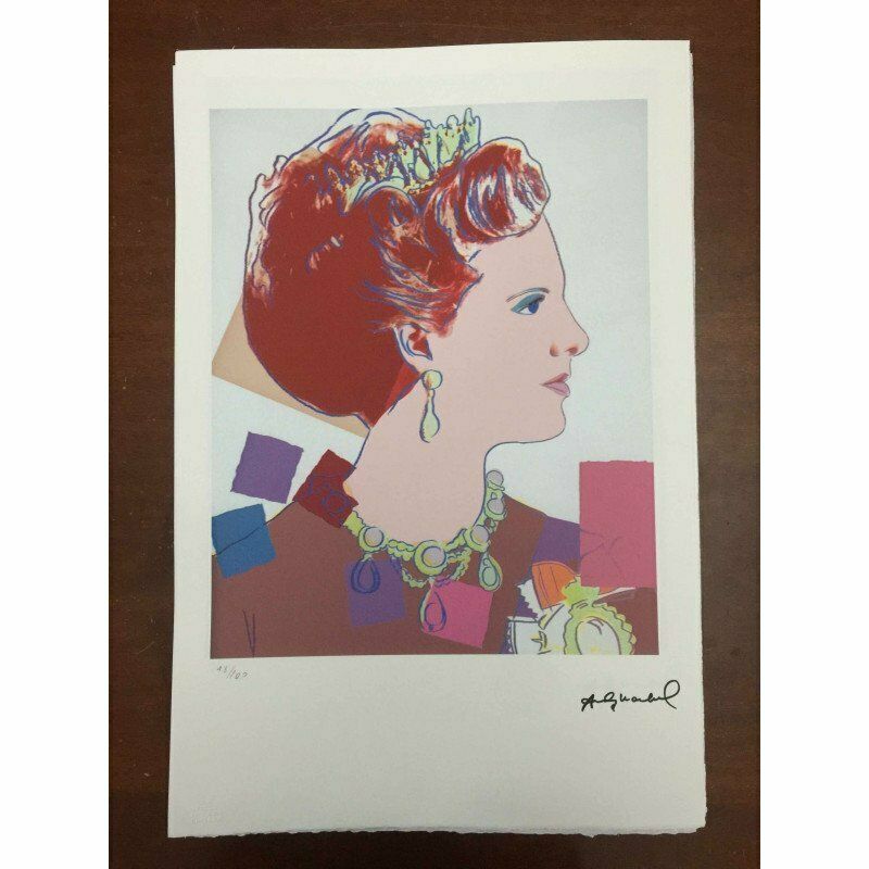 Art Andy Warhol, Queen Margrethe II Of Denmark, Screen Print, 1990s photo