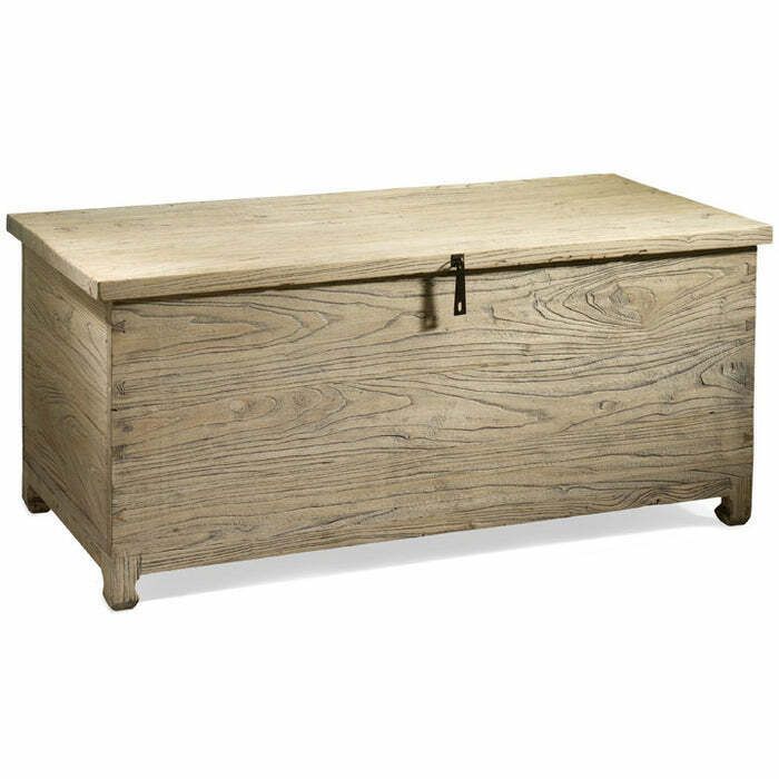 This Beautiful Blanket Box In Solid Elm Wood