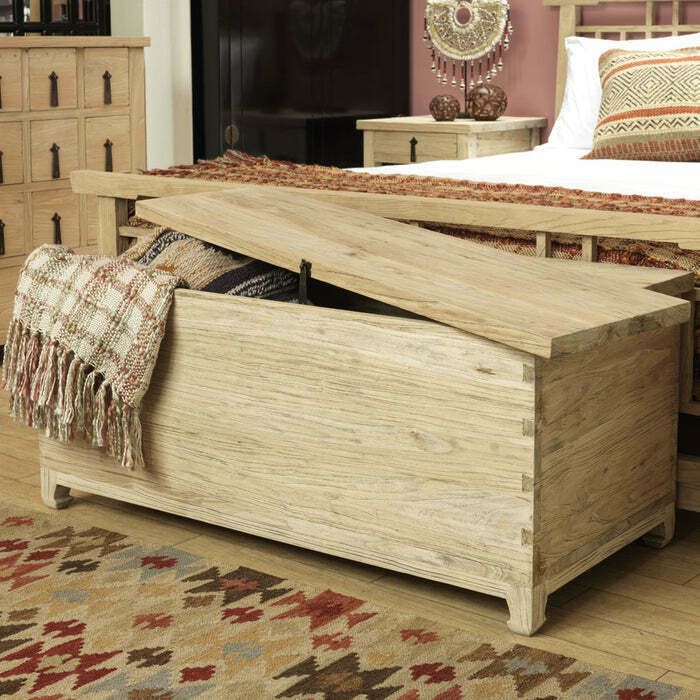 This Beautiful Blanket Box In Solid Elm Wood photo furniture