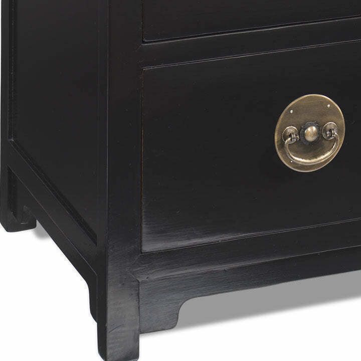 Large Chest Of Drawers, Black Lacquer photo for sale