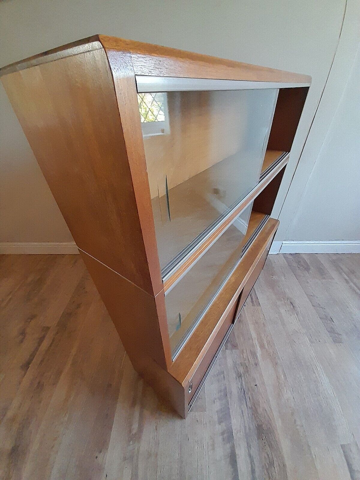 photo for sale Fabulous 1960's Simplex Mid Century Library Bookcase Drinks  Display Cabinet