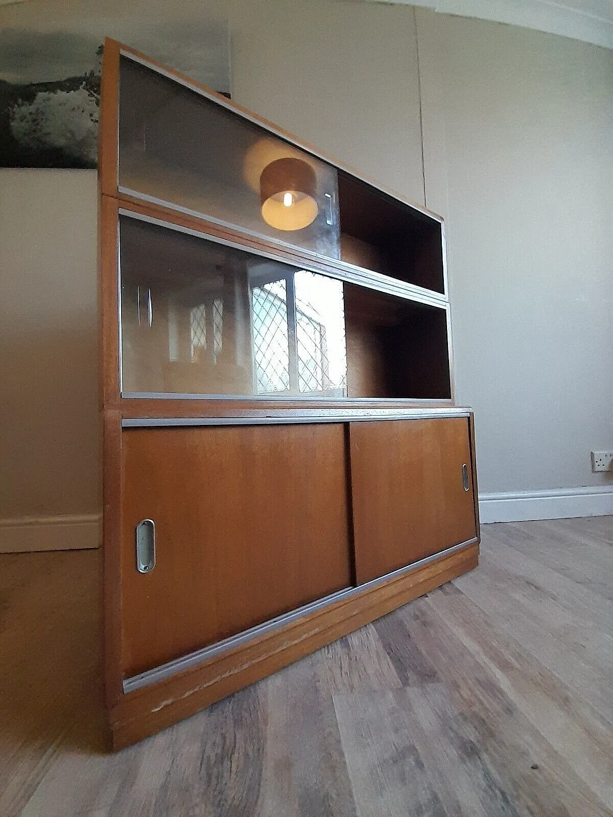Furniture Fabulous 1960's Simplex Mid Century Library Bookcase Drinks  Display Cabinet photo