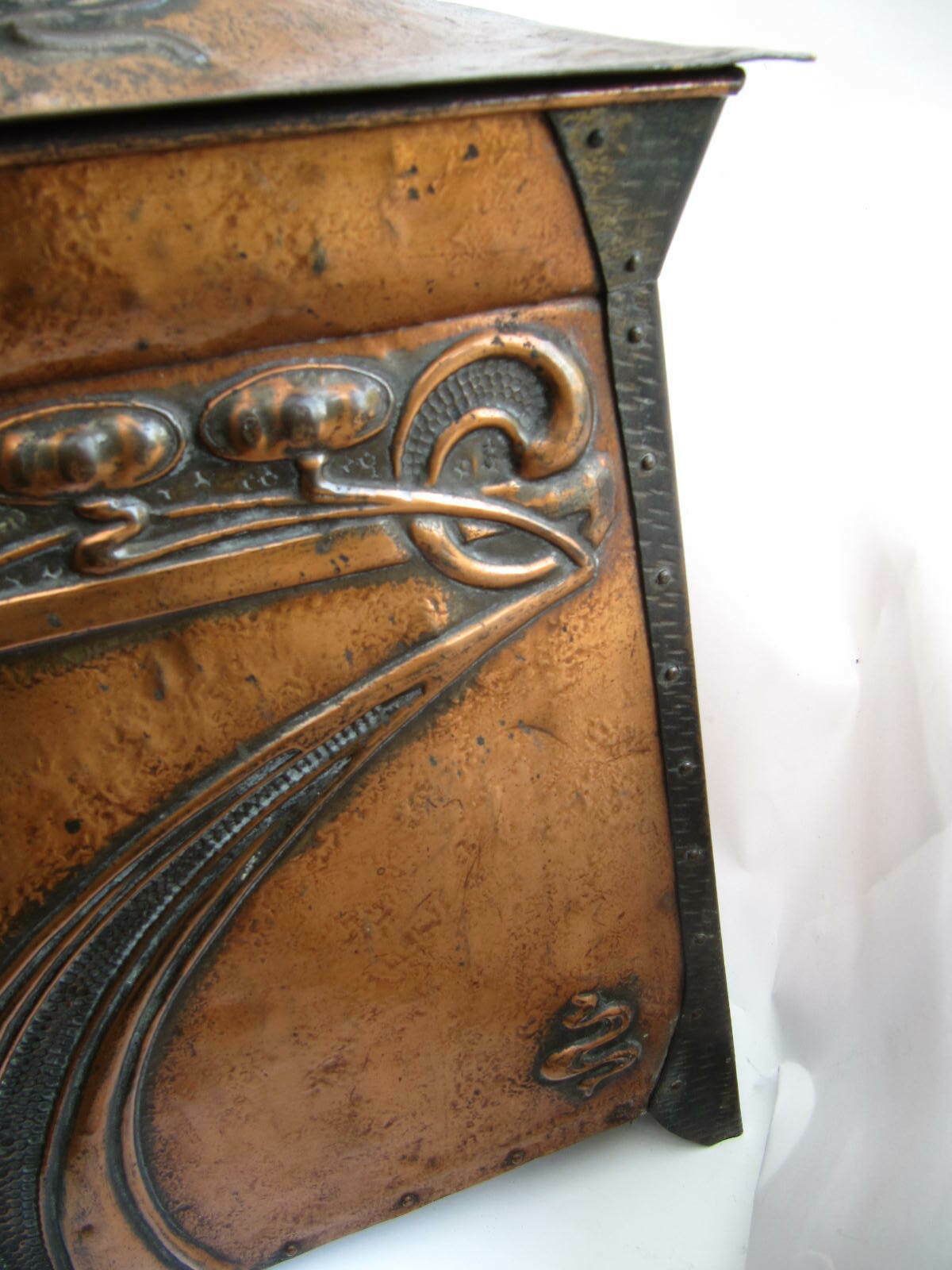 Arts And Crafts Coal Or Log Box 1900s Exceptional Period Detail photo Home Decor
