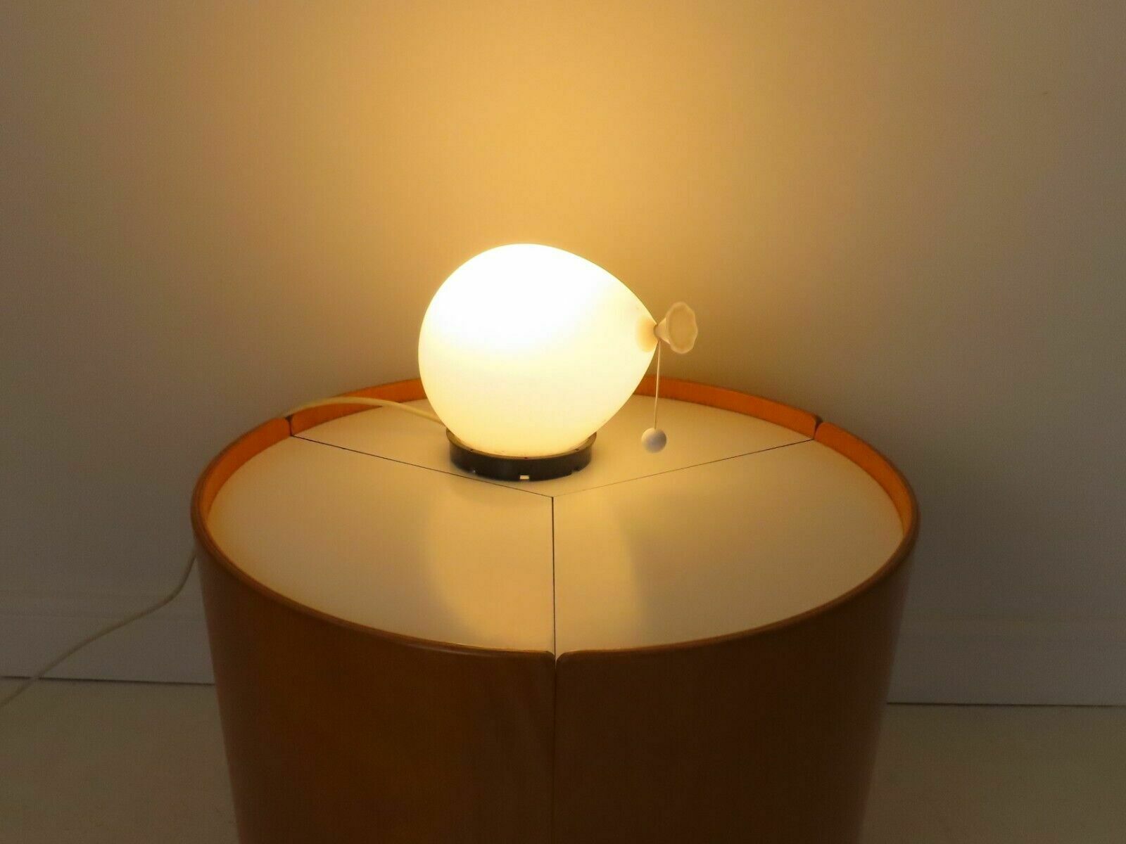 Stunning Vintage 1980's Postmodern Bilumen Yves Christin Balloon Table Lamp photo for sale