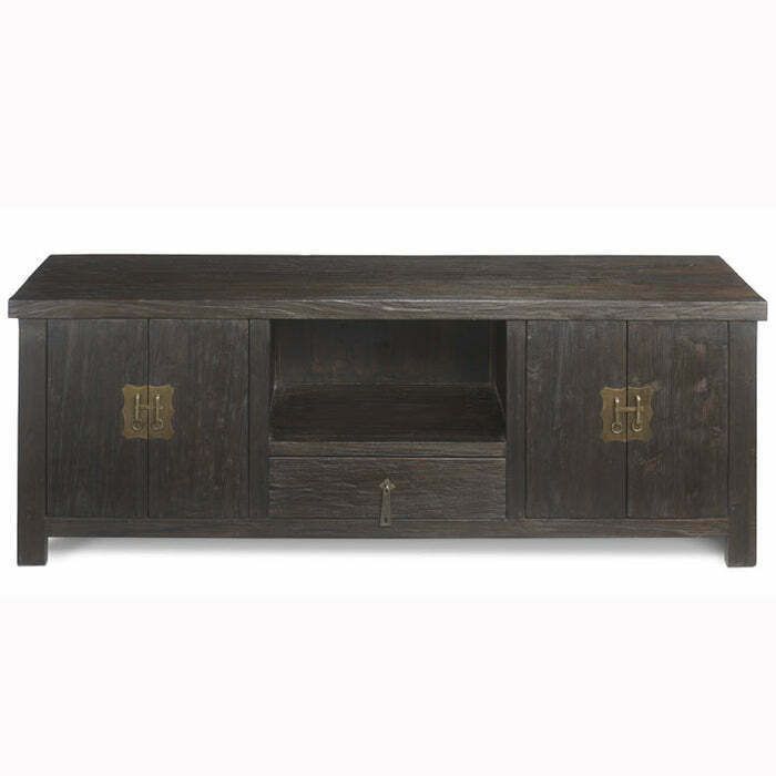 Country Media Console, Chocolate photo furniture
