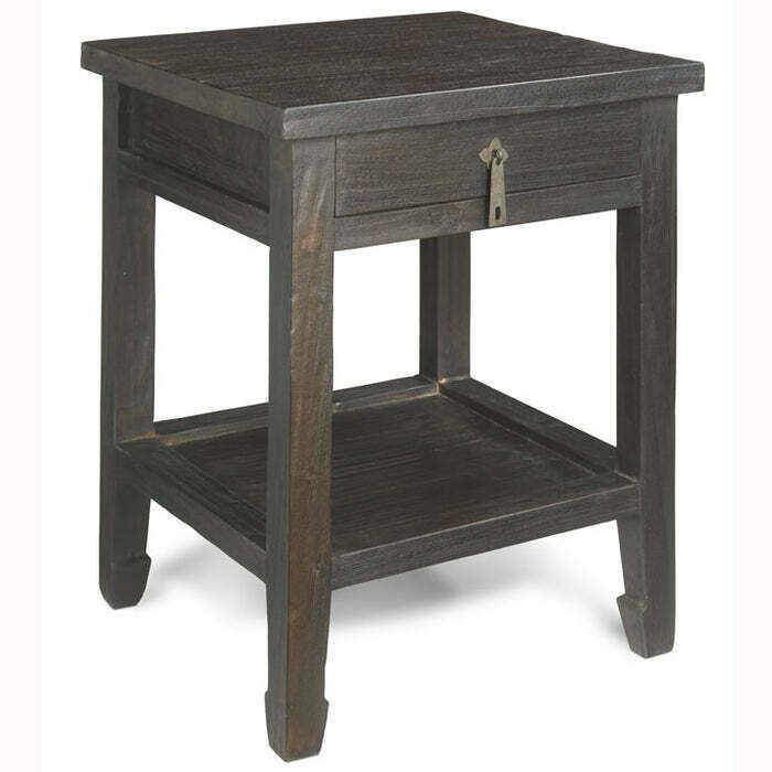 Country Side Table, Chocolate, Oriental