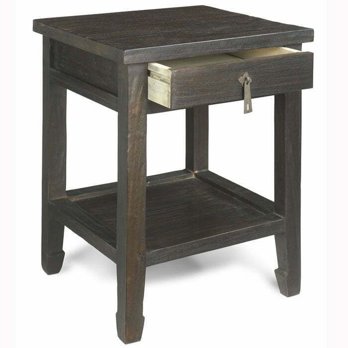 Country Side Table, Chocolate, Oriental photo for sale
