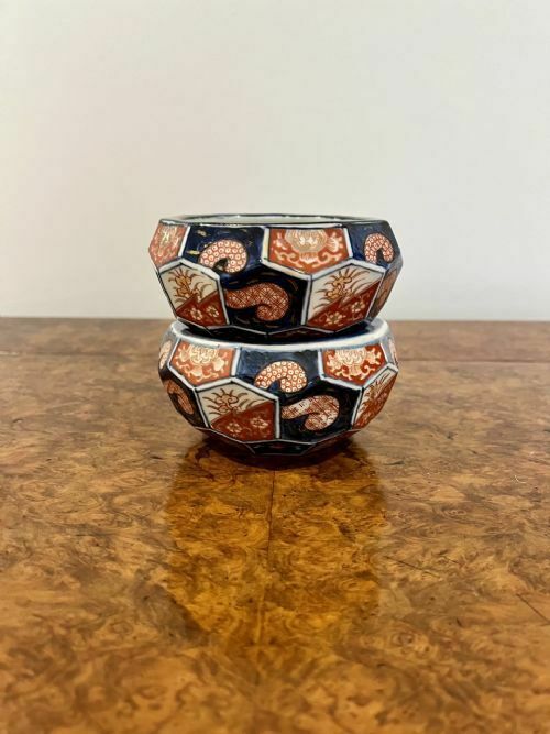 Unusual Pair Of Antique Japanese Quality Imari Bowls photo furniture