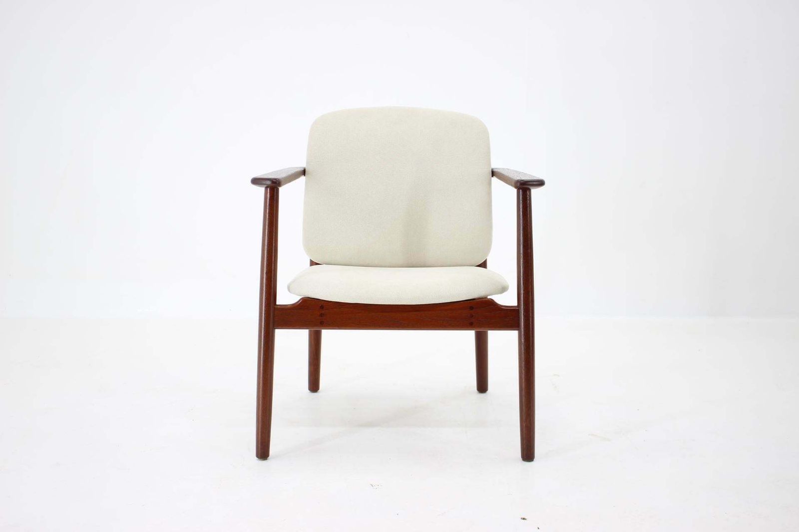 1960s Børge Mogensen Teak Armchair Model 165 Produced By Søborg Møbelfabrik,Denm