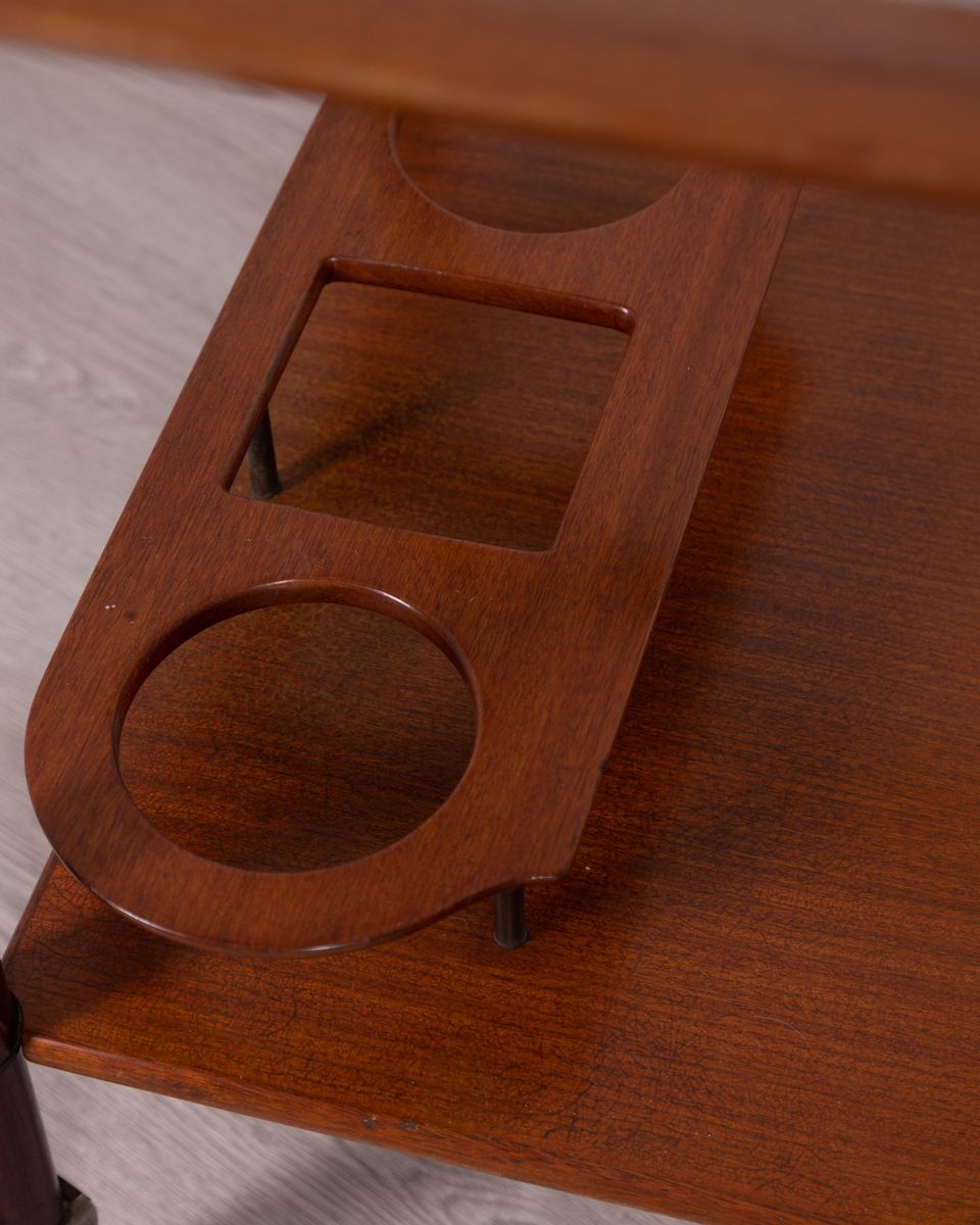 Food Trolley In Wood And Glass – Cesare Lacca photo vinterior