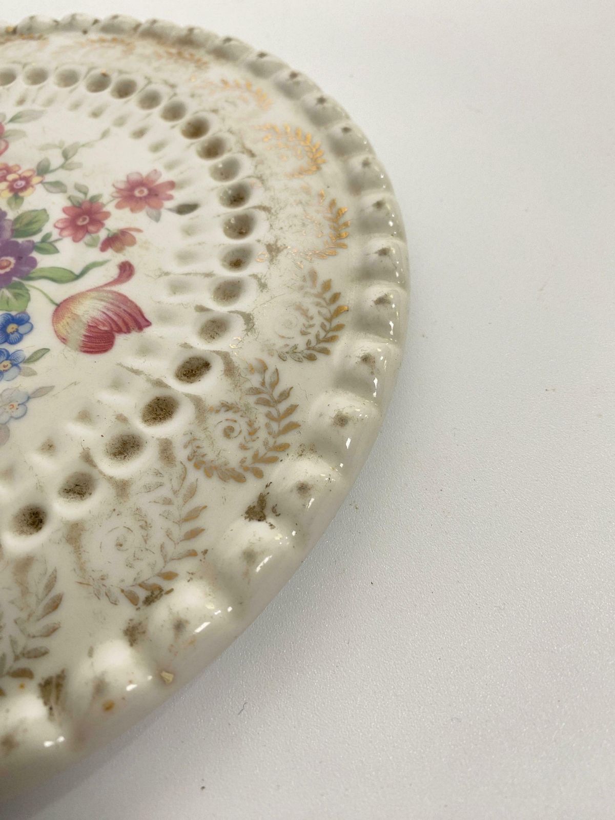 Porcelain Centre Table Or Trivet, In Limoges Cèramic, Made In France, Circa 1960 photo Home Decor