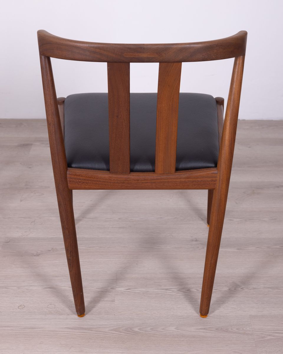 Pair Of Teak Wood And Leather Chairs – Danish Design photo buy