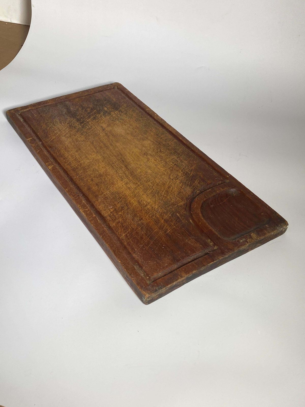 Wooden Chopping Or Cutting Board, Old Patina, Brown Colour French 20th Century photo buy