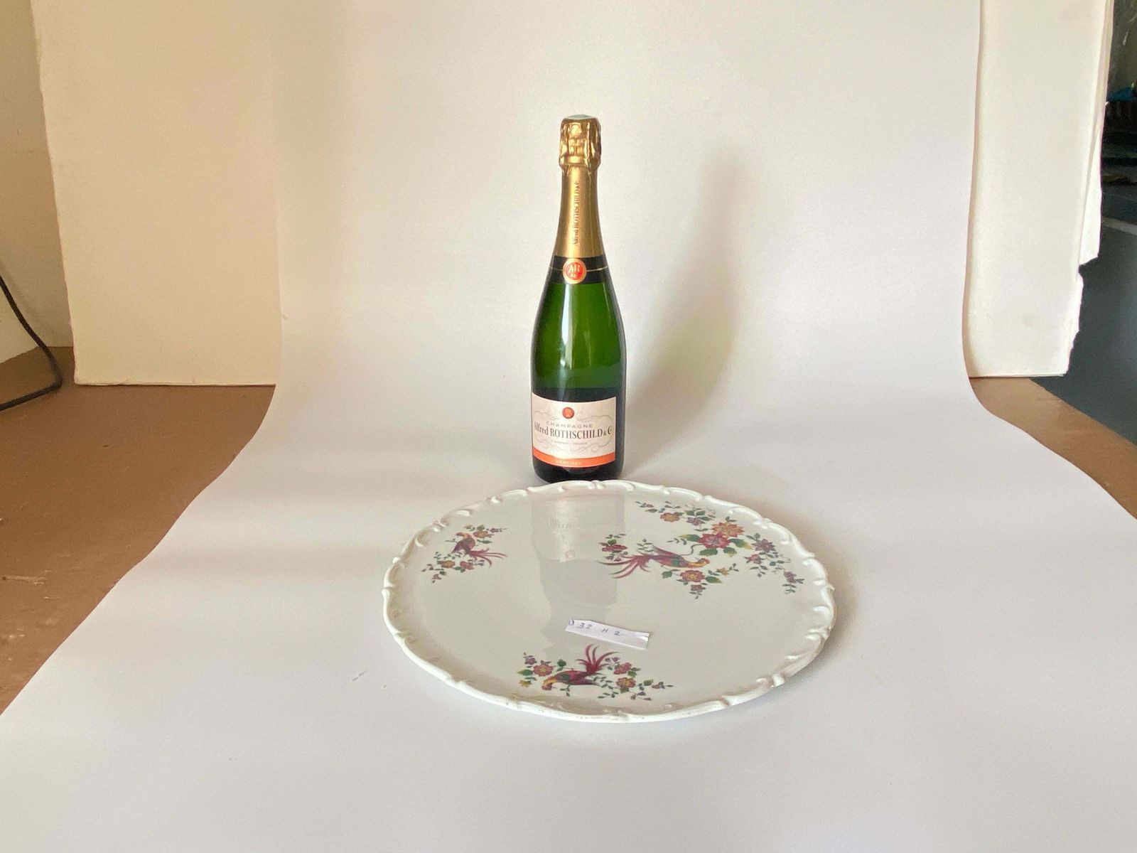 Porcelain Dish, By Royal Fettau With Birds And Flowers Decor, Bavaria Germany photo Home Decor