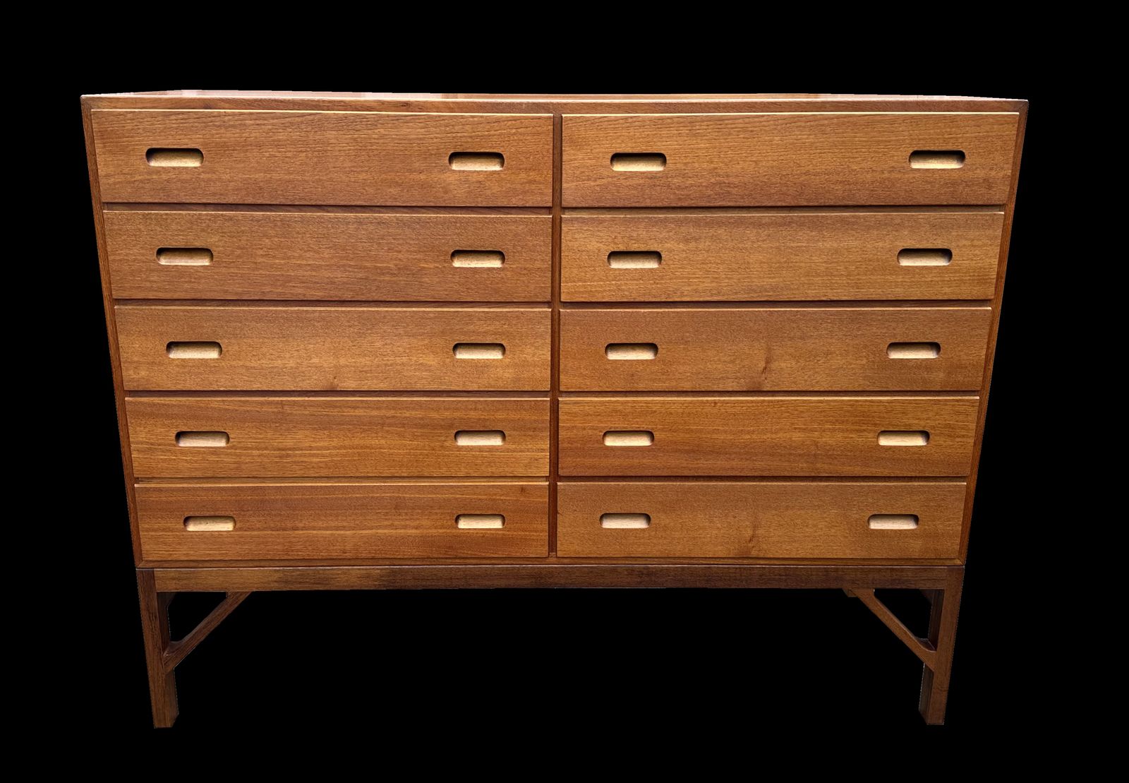 10 Dawer Teak Chest By Borge Mogensen For Fdb Mobler