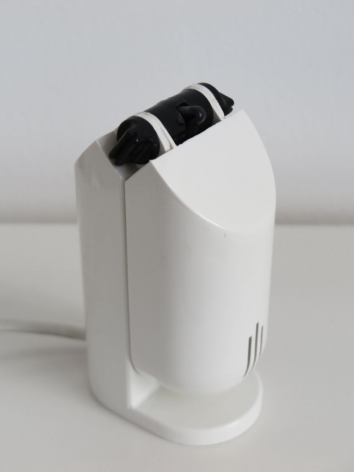 photo buy Couple Of Black & White Italian Table Lamps, 1960s