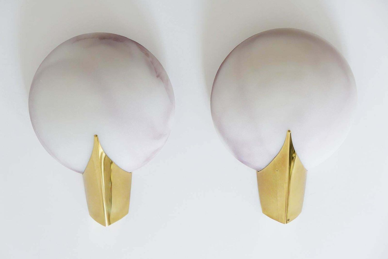 Set Of Two Elegant Modernist Wall Lamps Or Sconces By J.T. Kalmar, 1980s Austria photo 1771.0