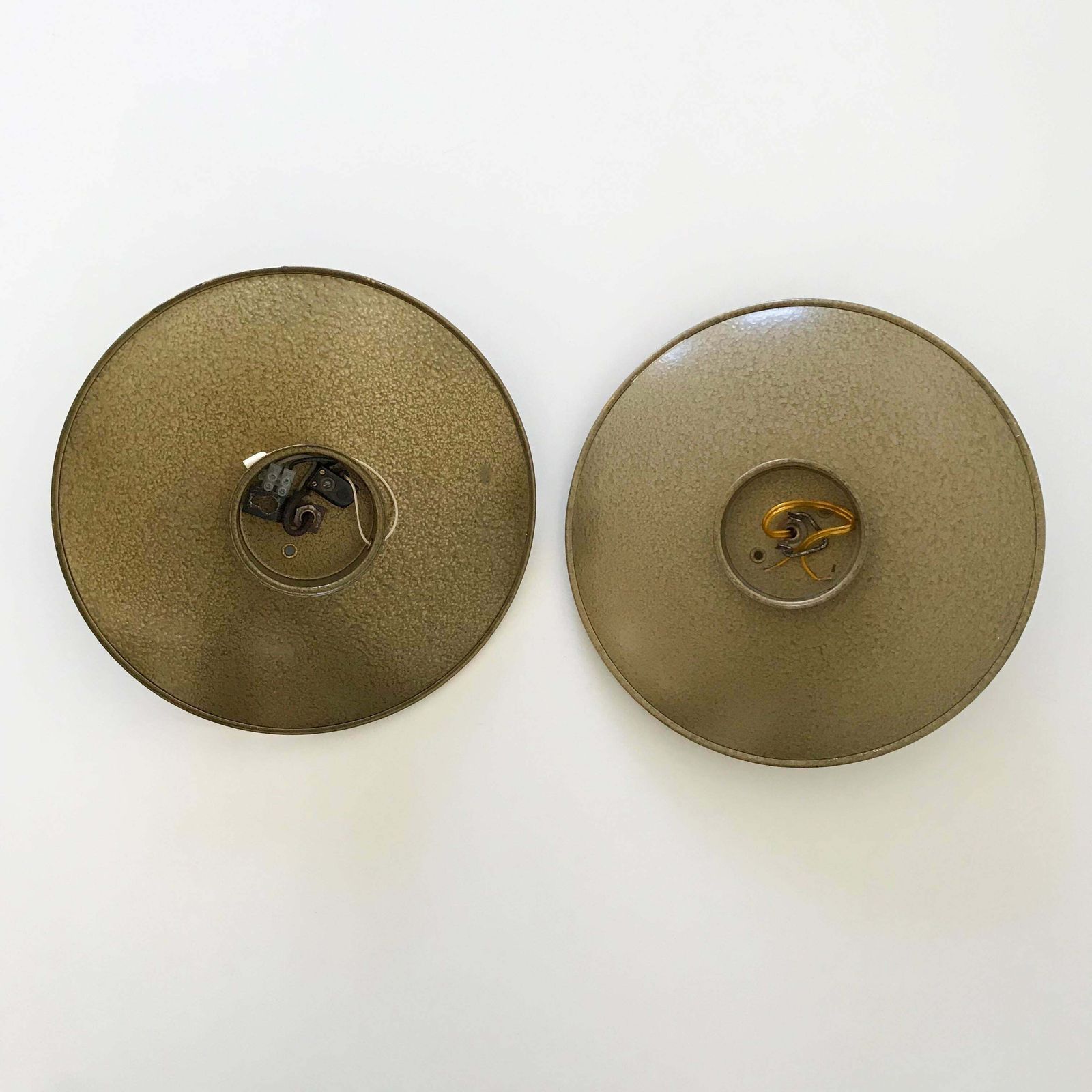 Lighting Set Of Two Mid Century Modern Wall Lamps Or Flush Mounts By Wila, 1950s, Germany photo