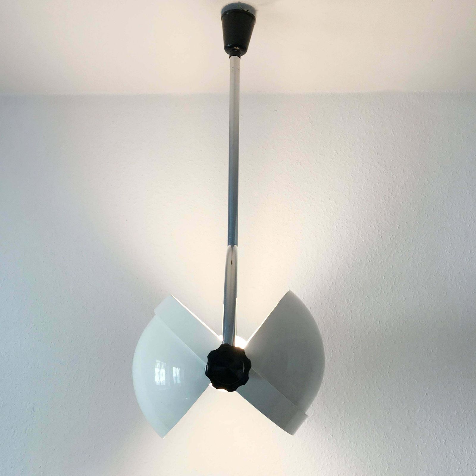 Large & Exceptional Mid Century Modern Pendant Lamp Or Hanging Light Italy 1970s photo 4313.0