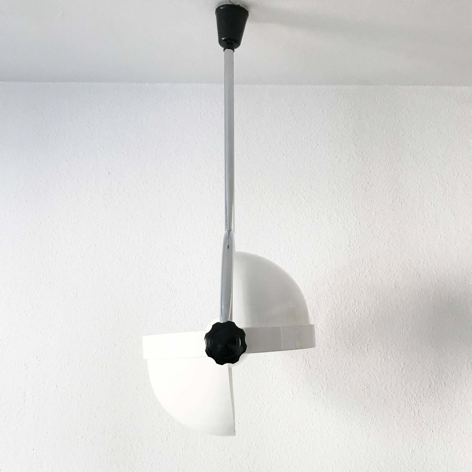 Large & Exceptional Mid Century Modern Pendant Lamp Or Hanging Light Italy 1970s photo vintage