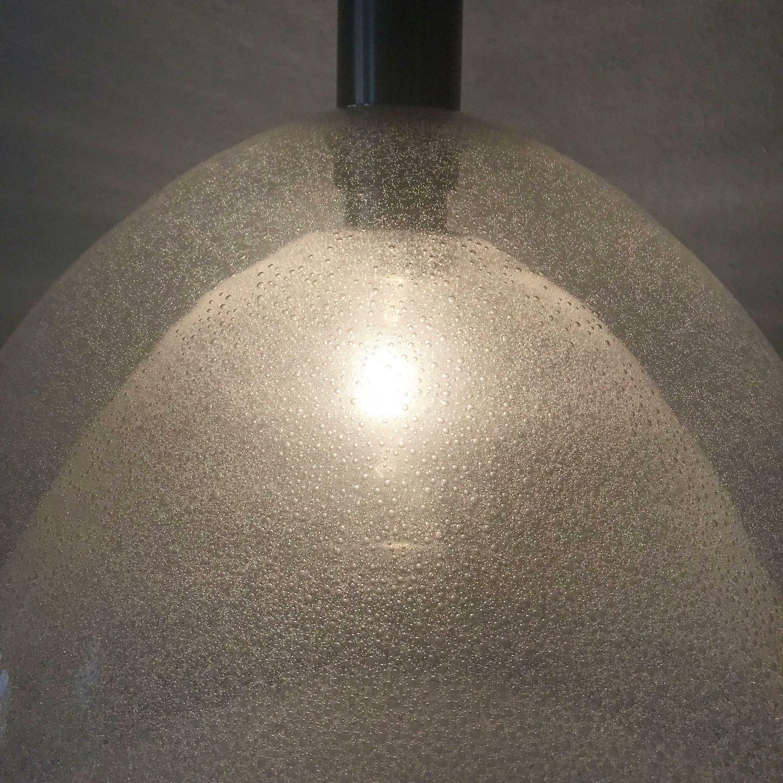Large Two Layer Murano Glass Pendant Lamp By Carlo Nason For Mazzega, 1960s photo vintage