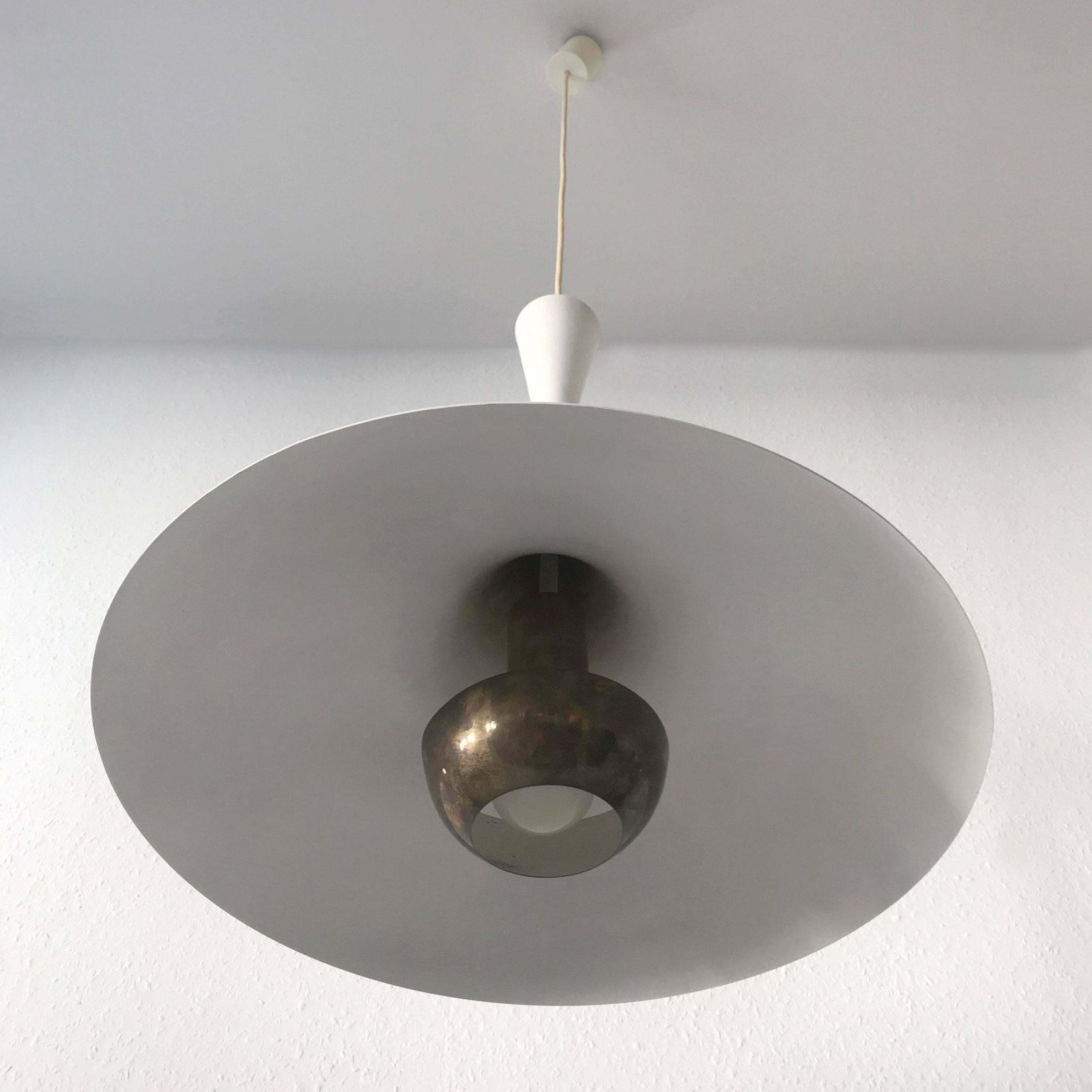 Elegant Mid Century Modern Pendant Lamp Or Hanging Light By Florian Schulz 1960s photo buy