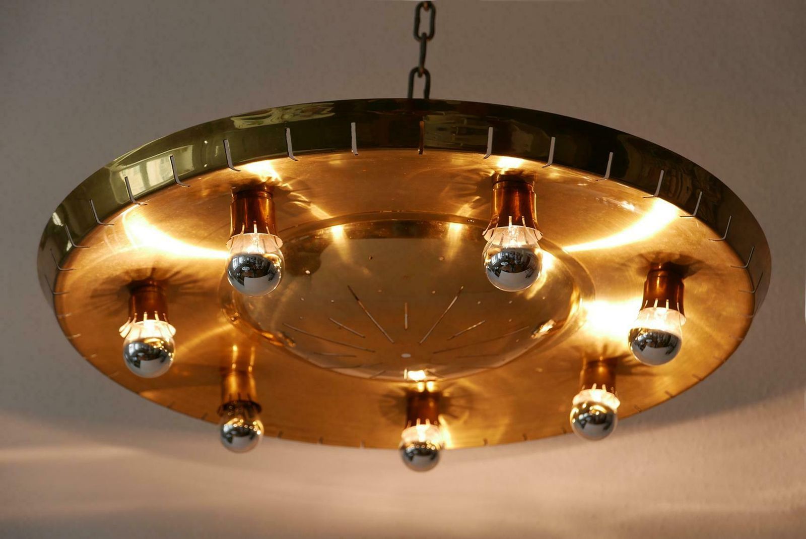 Rare Mid Century Ceiling Light Or Chandelier By Günter Trieschmann Germany 1950s