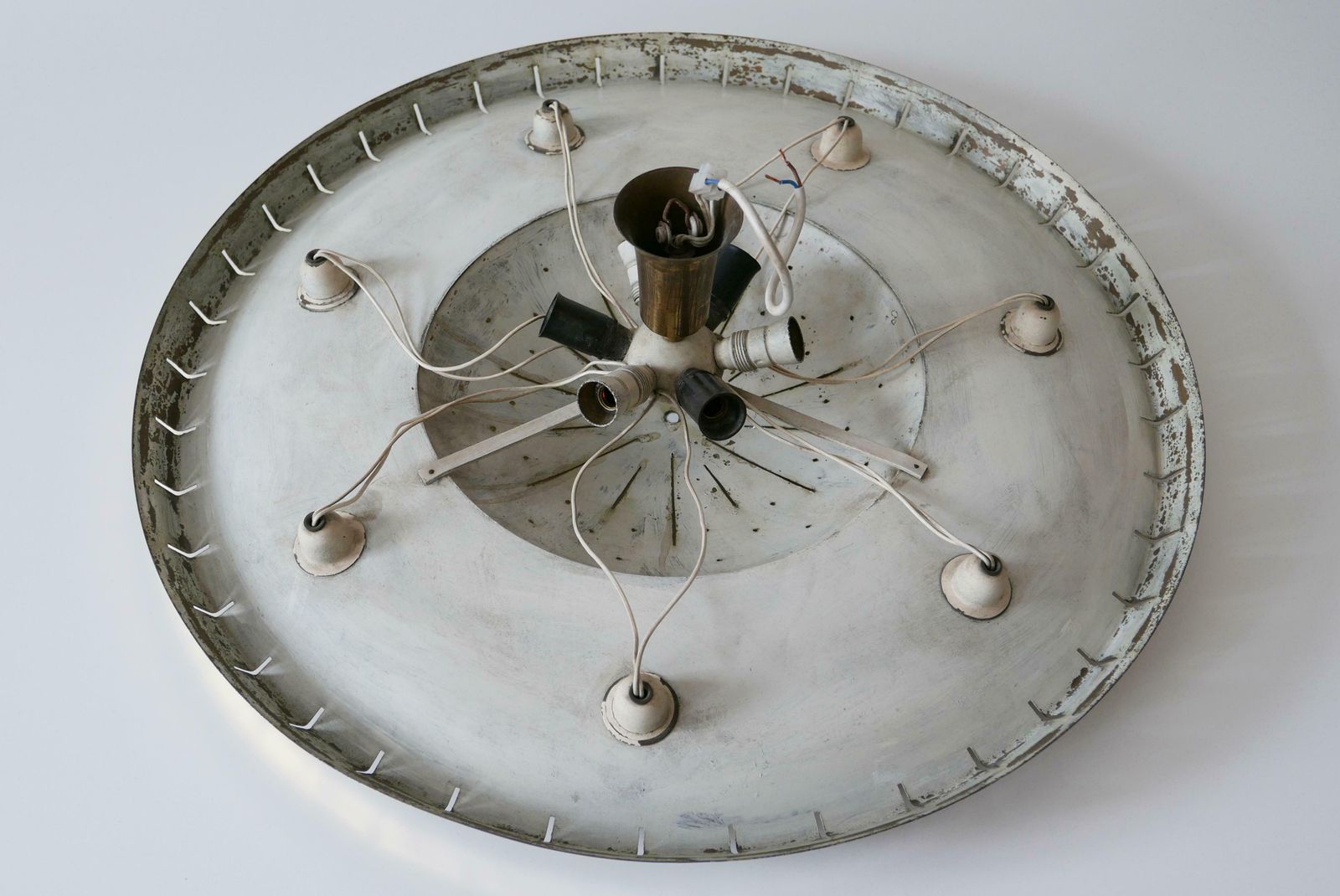 photo vintage Rare Mid Century Ceiling Light Or Chandelier By Günter Trieschmann Germany 1950s