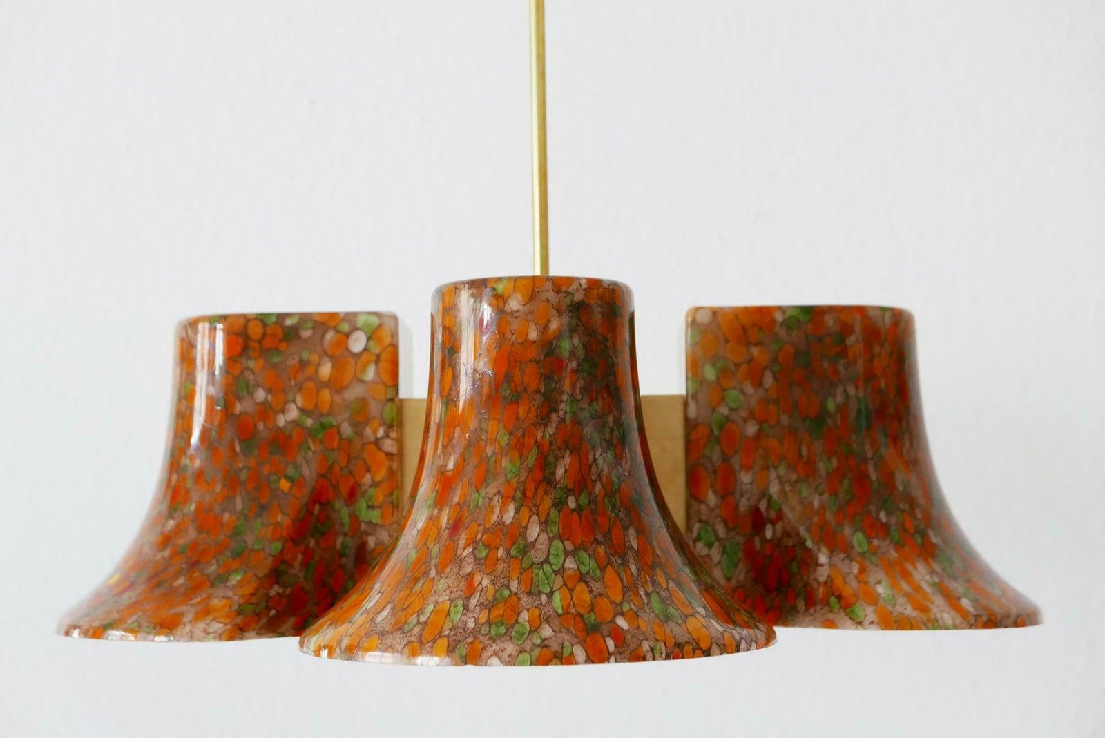 Rare Midcentury Pendant Lamp Or Chandelier By Peill & Putzler, 1970s, Germany photo buy