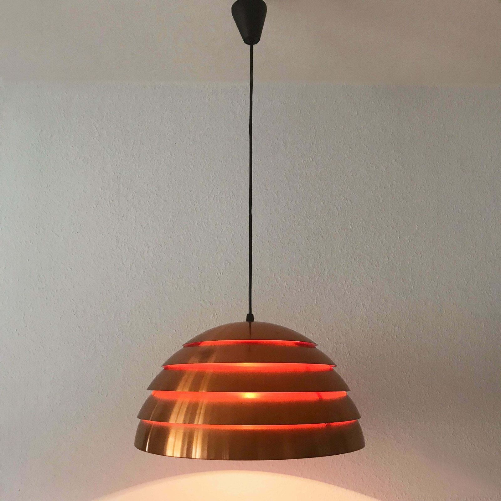 Exceptional Beehive Pendant Lamp By Hans Agne Jakobsson, Sweden, 1960s photo Lighting