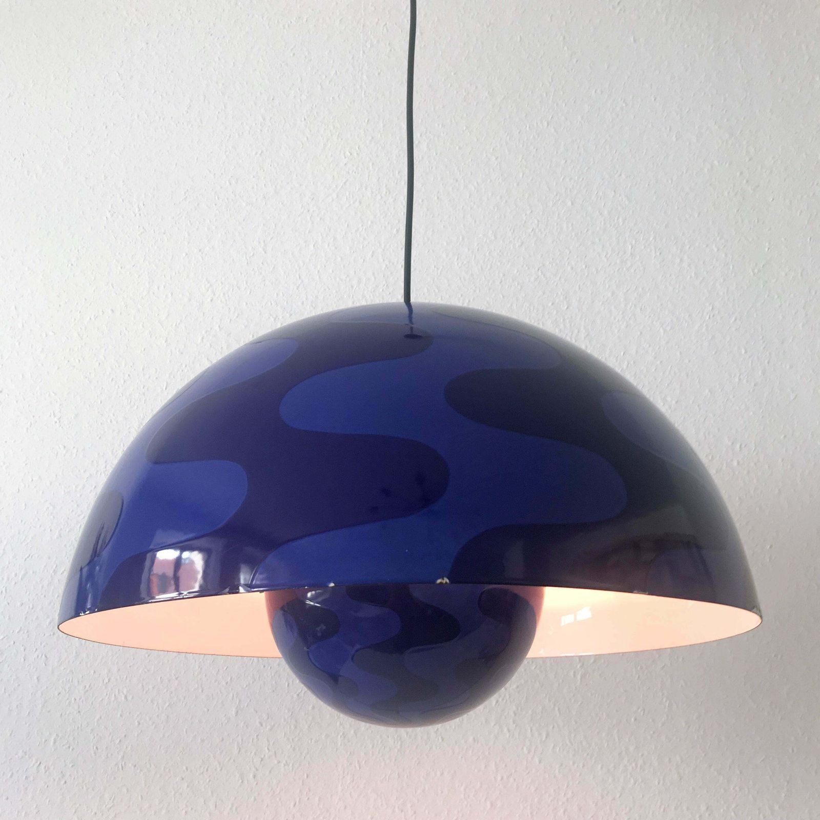 Rare And Large Flower Pot Pendant Lamp By Verner Panton For Louis Poulsen 1971 photo for sale