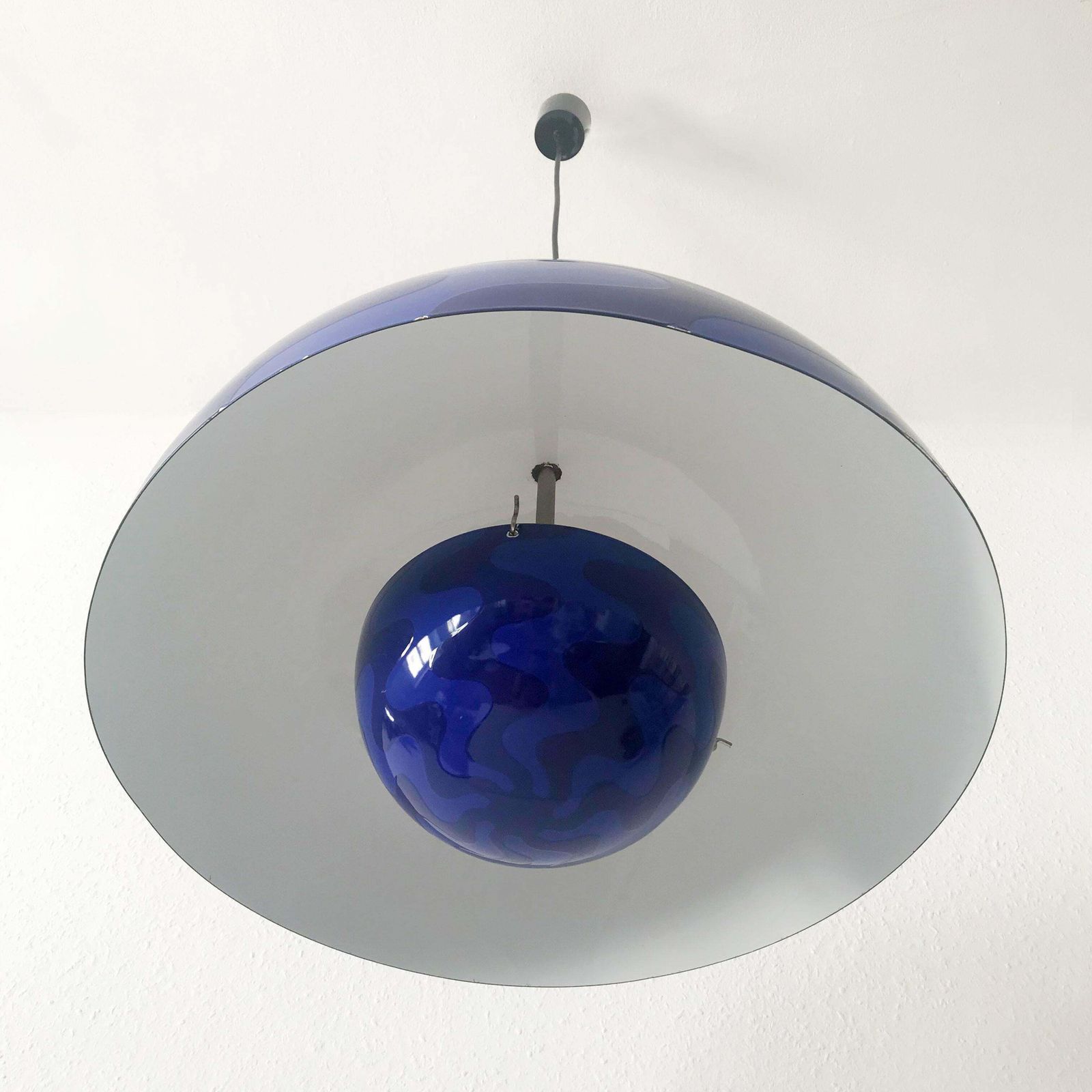 Lighting Rare And Large Flower Pot Pendant Lamp By Verner Panton For Louis Poulsen 1971 photo