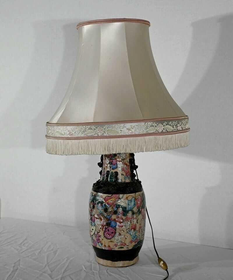 Nanjing Porcelain Lamp, China   Late 19th Century photo for sale