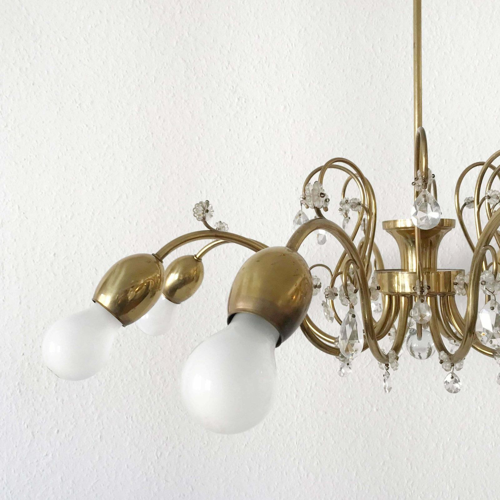 Eight Armed Sputnik Chandelier Or Pendant Lamp Bud By J. &L. Lobmeyr, Vienna photo for sale