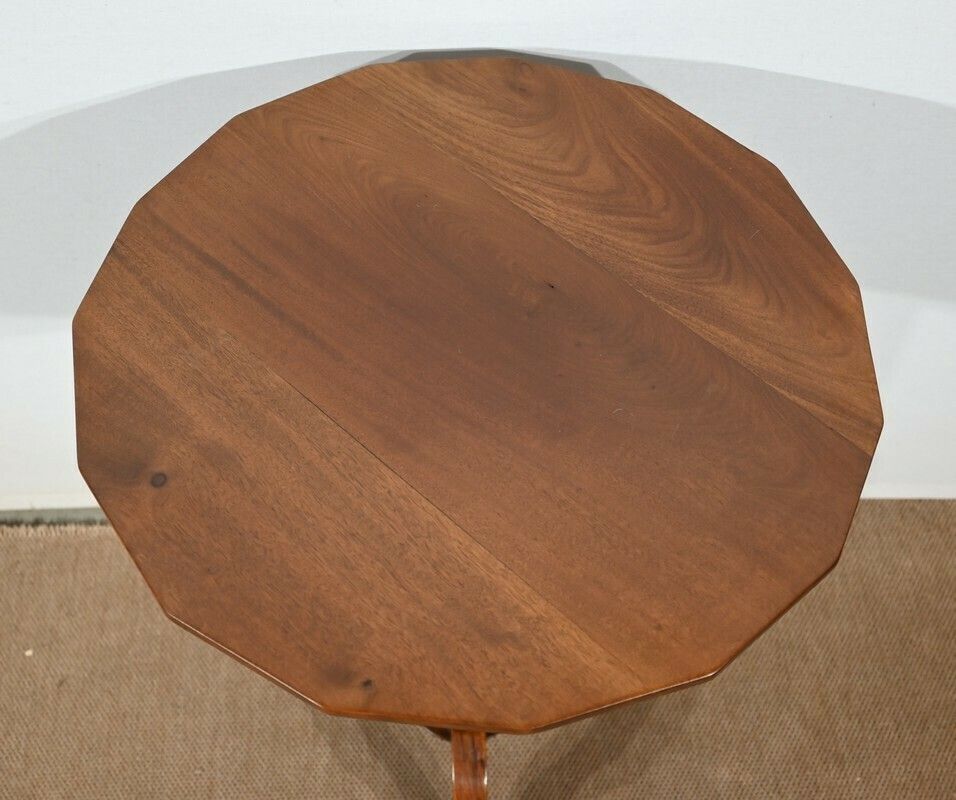 Small Tripod Pedestal Table In Mahogany, Restoration Period   1st Part Of The 19th Century photo Furniture