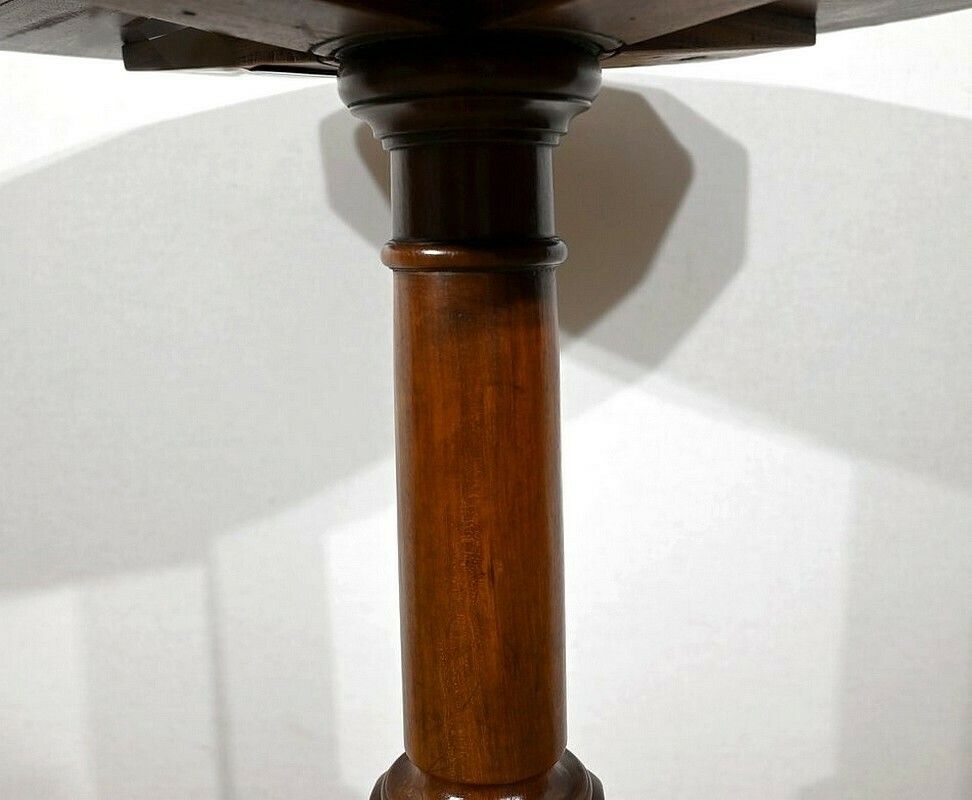 photo for sale Small Tripod Pedestal Table In Mahogany, Restoration Period   1st Part Of The 19th Century