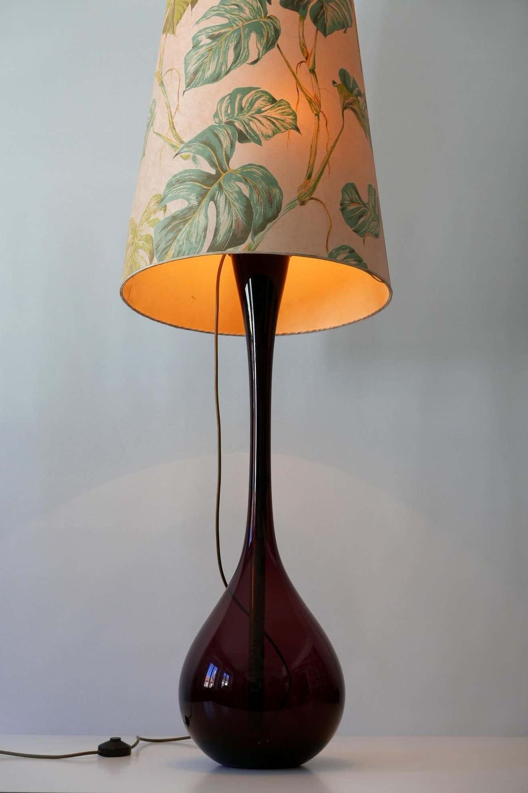 5902.0 Large Mid Century Modern Floor Lamp By Arthur Percy For Gullaskruf 1950s, Sweden photo