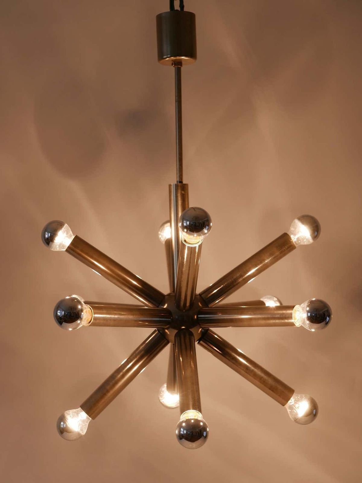 12 Armed Mid Century Modern Sputnik Chandelier Or Pendant Lamp, 1960s, Germany photo 2497.0