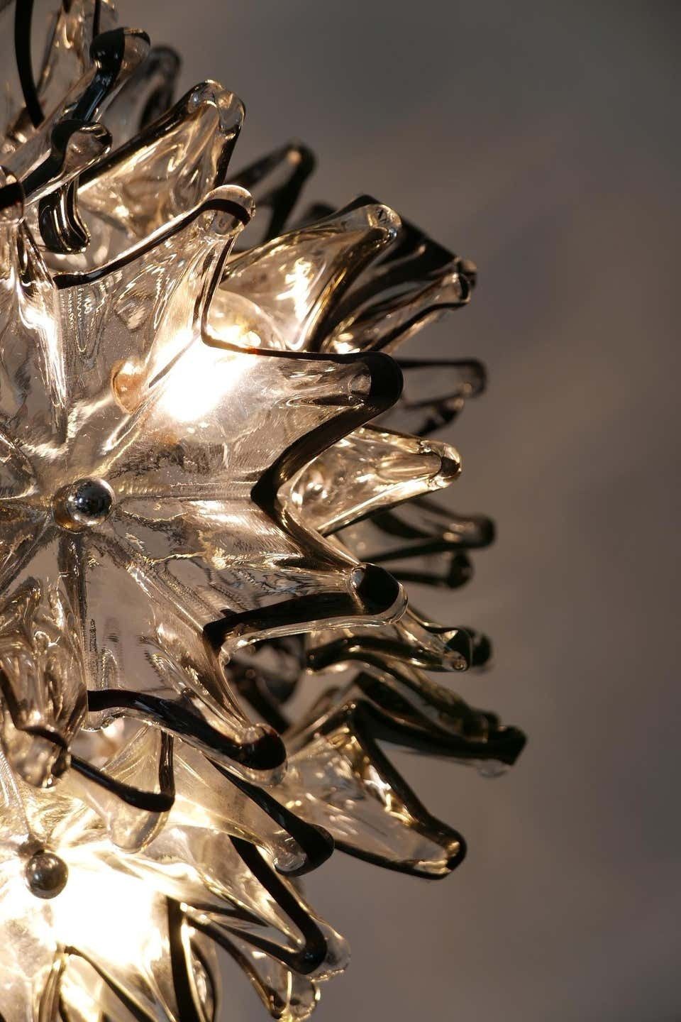 photo buy Mid Century Modern 6 Flamed Chandelier Or Pendant Lamp Dandelion 1960s Italy