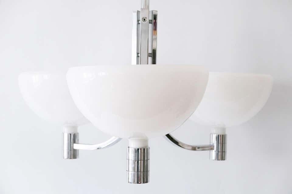 Monumental Triple Chandelier By Franco Albini & Franca Helg For Sirrah, 1969 photo vintage