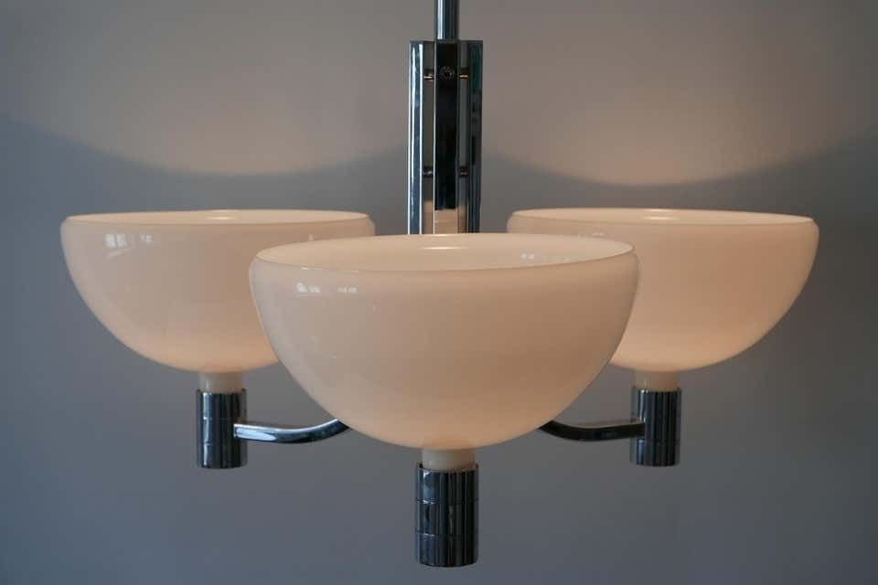 6810.0 Monumental Triple Chandelier By Franco Albini & Franca Helg For Sirrah, 1969 photo