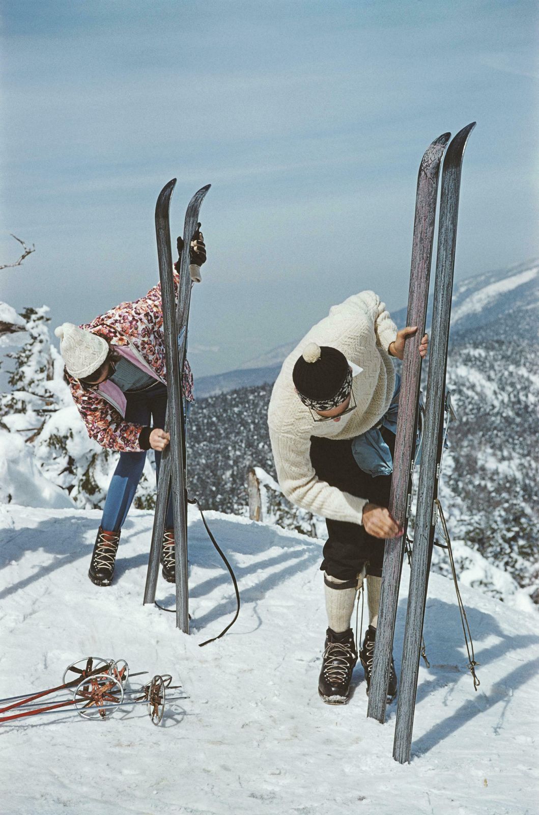 On The Slopes Of Sugarbush By Slim Aarons   Limited Edition Estate Stamped C Type Print
