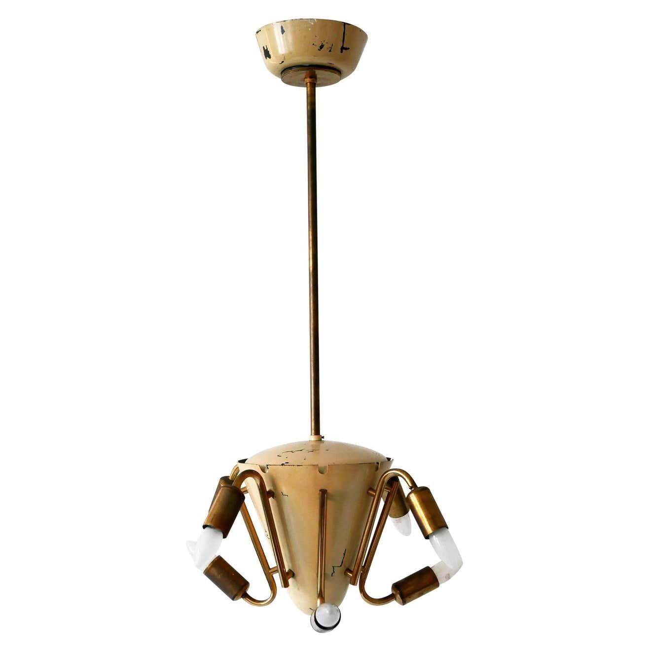 Amazing Mid Century Modern Eight Armed Sputnik Chandelier Or Pendant Lamp, 1950s