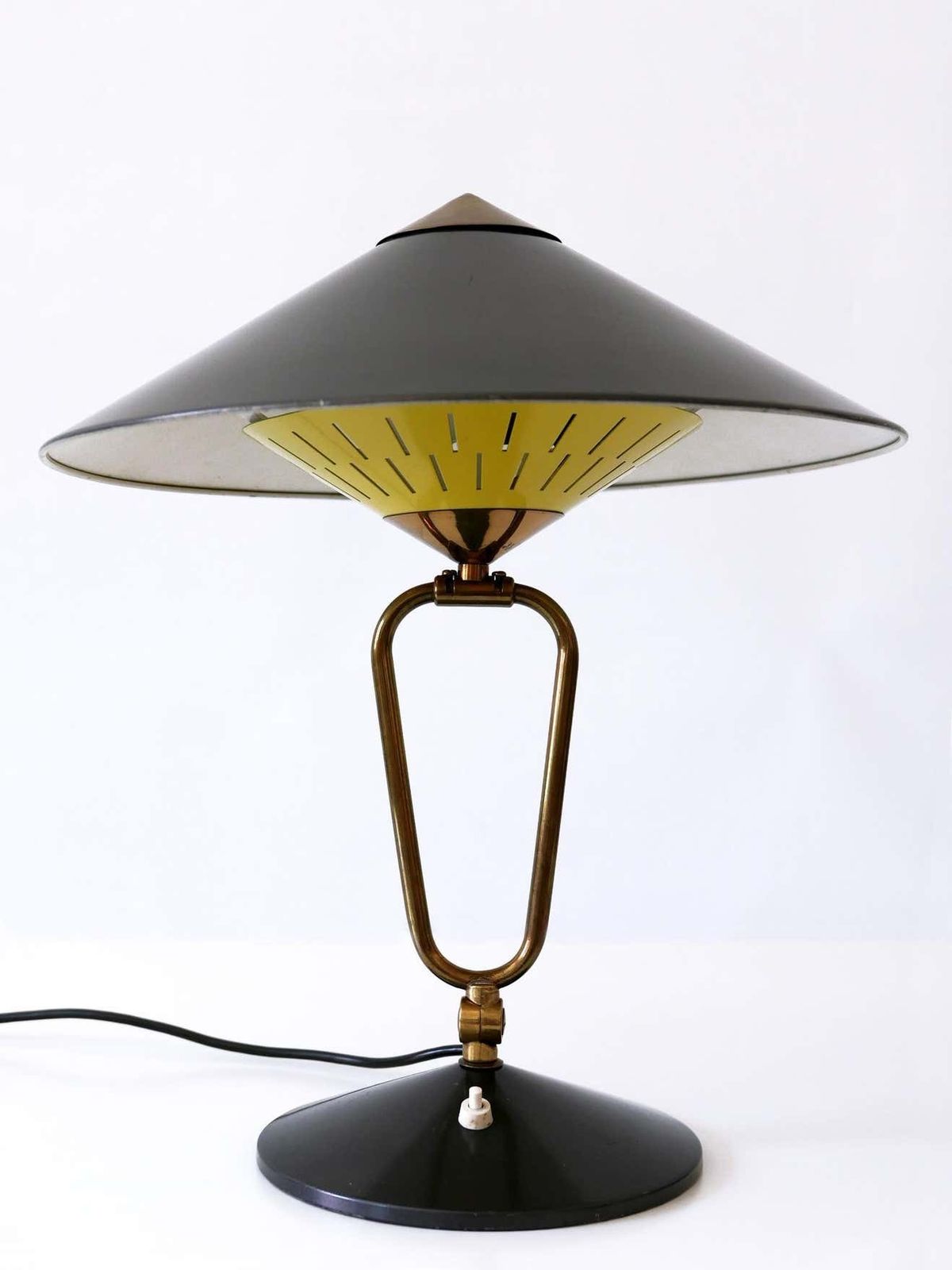 Articulated Large Mid Century Modern Table Lamp Or Wall Sconce ''Witch Hut'' 1950s photo 3403.0