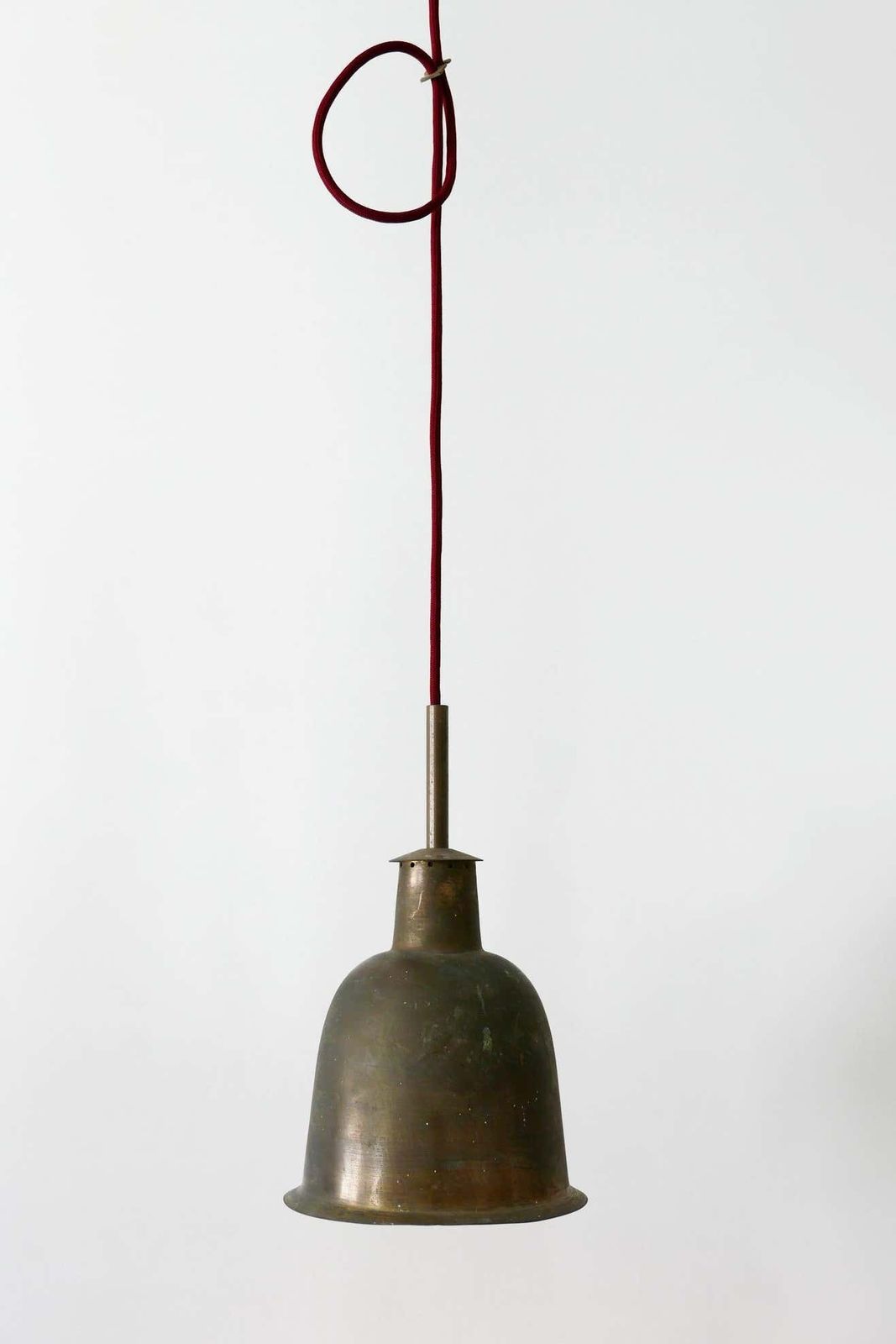 Rare & Elegant Mid Century Modern Brass Church Pendant Lamp, Germany, 1950s photo buy