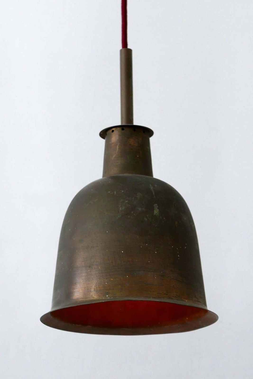 photo for sale Rare & Elegant Mid Century Modern Brass Church Pendant Lamp, Germany, 1950s