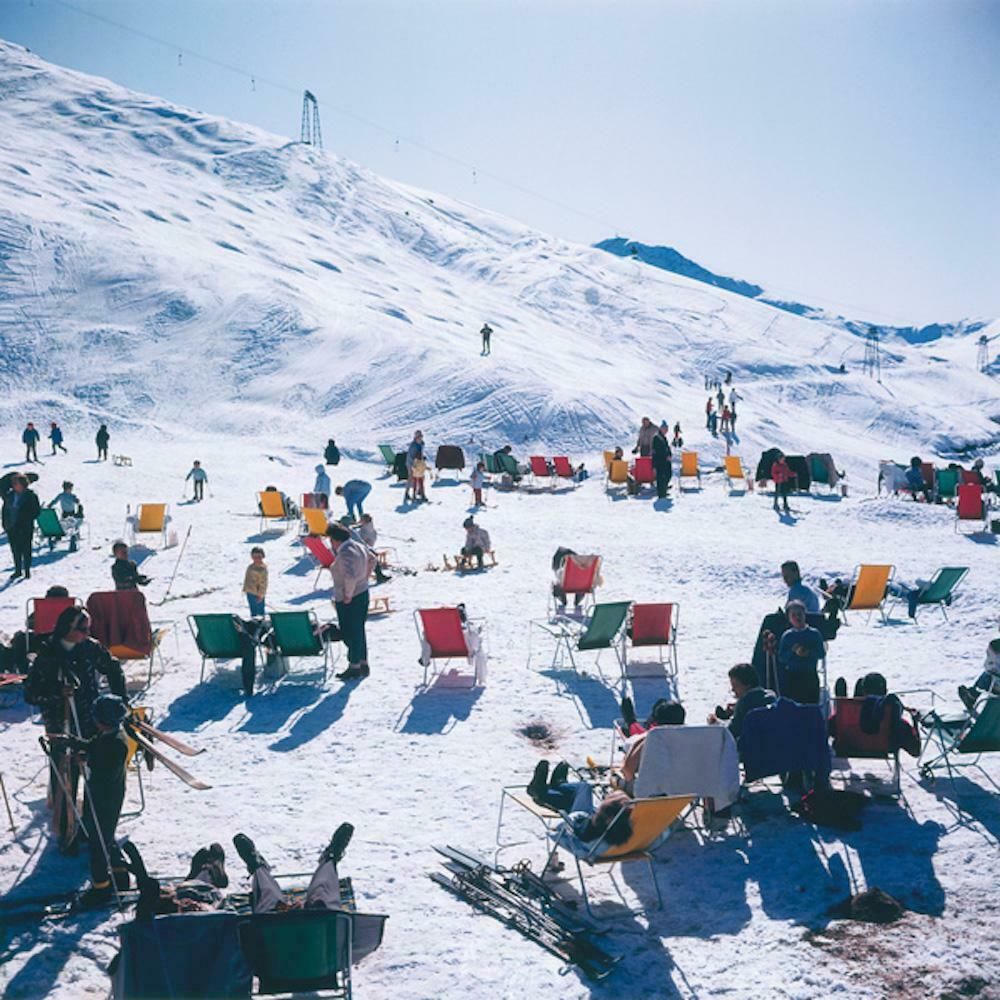 Skiers At Verbier By Slim Aarons