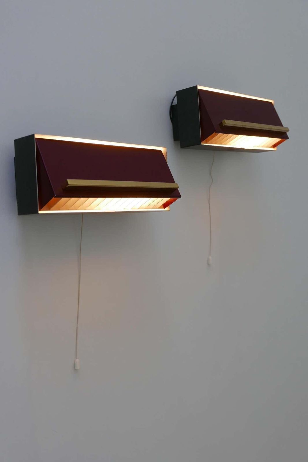 Set Of Two Elegant Bedside Sconces Or Wall Lamps By Paul Neuhaus Germany 1950s photo furniture